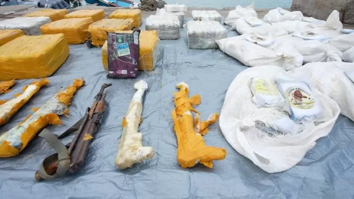 خفر السواحل اليمنية : ضبط شحنة مخدرات ايرانية كانت في طريقها لفلول ايران الحوثية