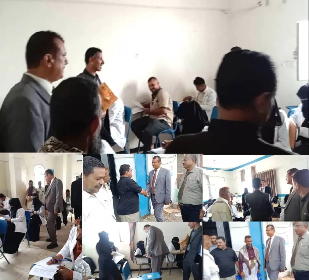 وكيل وزارة التعليم الفني يدشّن الامتحانات الوزارية في معهد المخاء الوطني التطبيقي