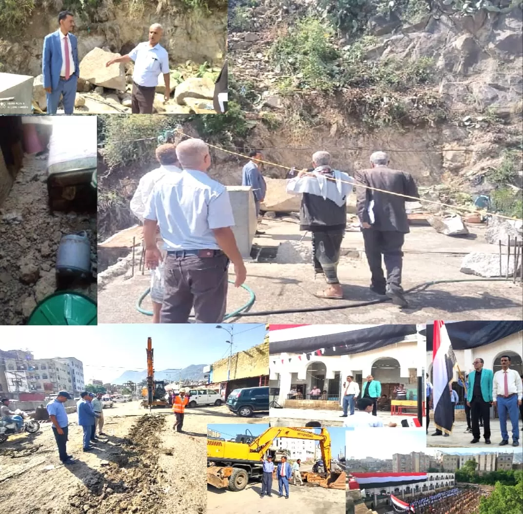 المشمر يتفقد مناطق الانهيارات الصخرية ويوجه بتقييم الأضرار